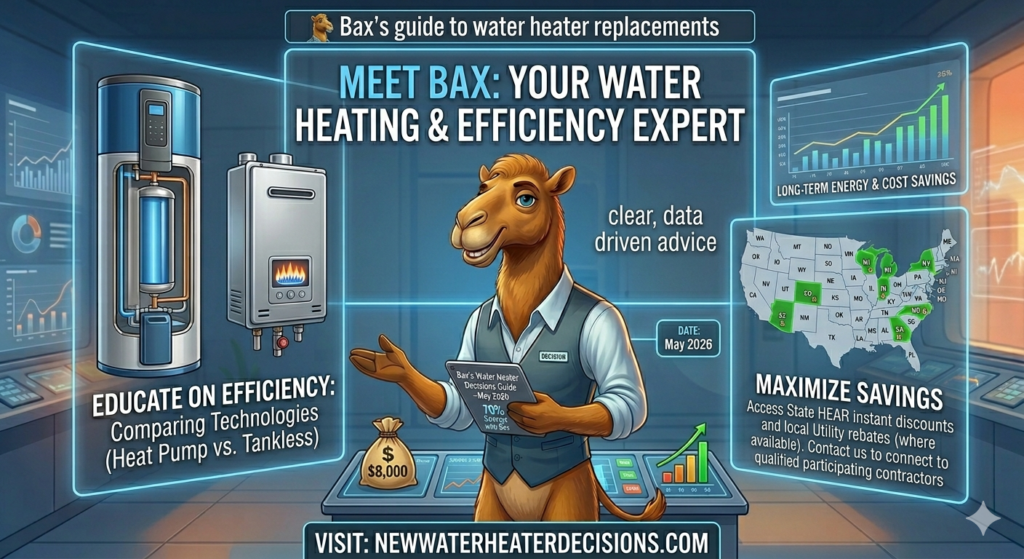 Bax, our camel Mascot, introduces the consumer benefits of this site